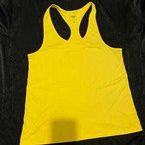 Neon yellow everlast boxing racer back tank top